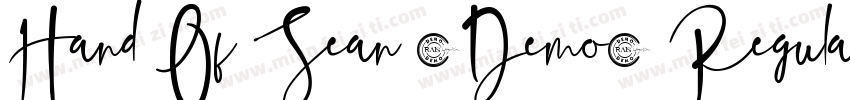 Hand Of Sean (Demo) Regular字体转换